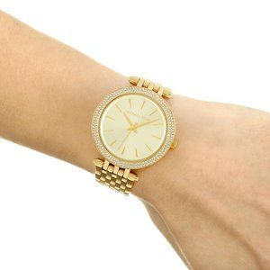 Michael Kors Darci Pavé Gold-Tone Watch, 39mm